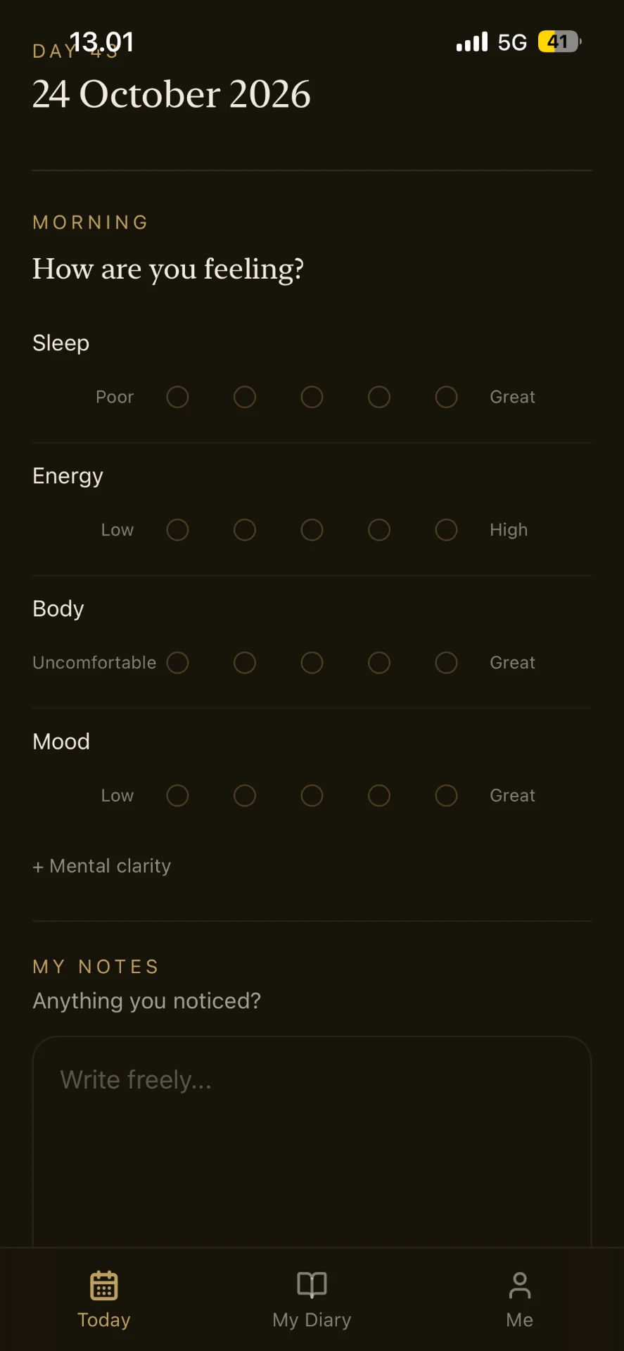 DimOrrie Beta App — MY DIMORRIE