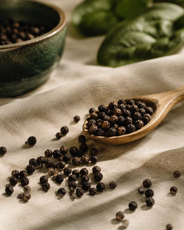 Black peppercorns